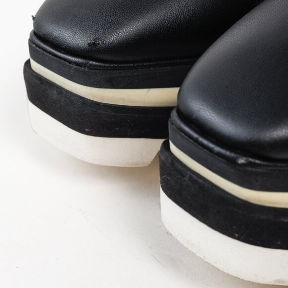 Stella McCartney Black Sneak-Elyse Platform Mules, Size 7.5 - Picture 6 of 9